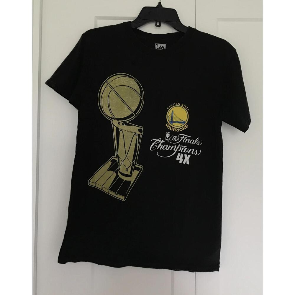 The Finals Champions 4K Golden State Warriors Black T-Shirt S